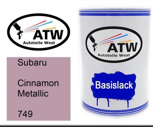 Subaru, Cinnamon Metallic, 749: 500ml Lackdose, von ATW Autoteile West.